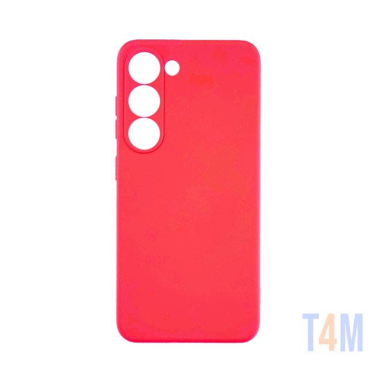 Funda de Silicona con Marco de Cámara para Samsung Galaxy S23 Plus ​Rojo